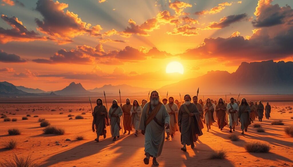 Mojżesz prowadzi Izraelitów Mojżesz prowadzi Izraelitów