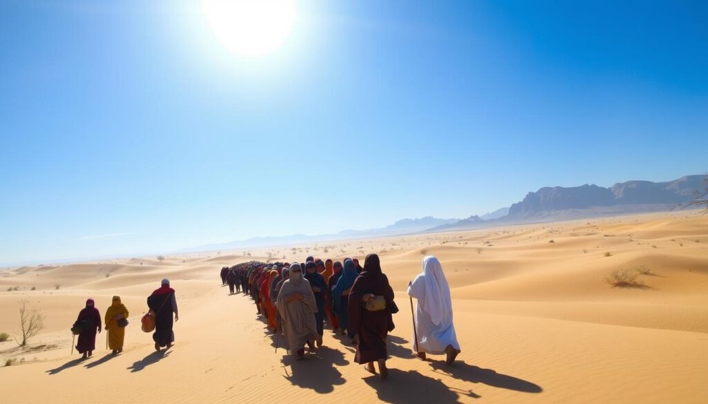 Wędrówka Izraelitów przez pustynię