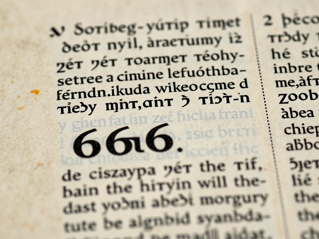 Grecki zapis liczby 666 w starożytnym tekście Apokalipsy