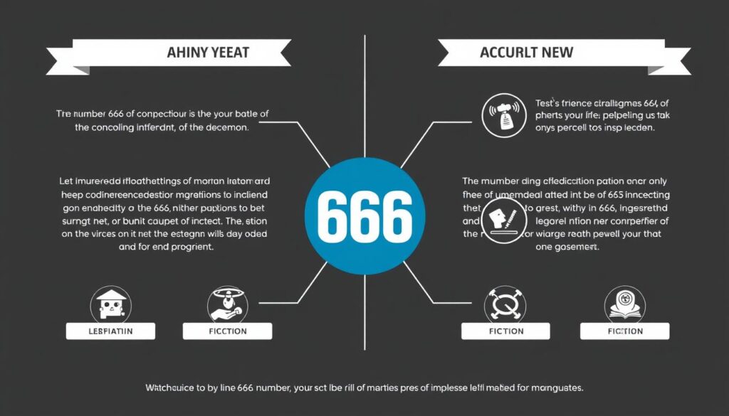 Infografika obalająca popularne mity na temat liczby 666